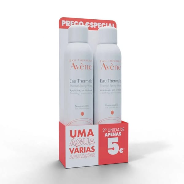 AVÈNE EAU THERMAL PROMO DUO SPRAY ÁGUA TERMAL 2X300ML + 2ª EMBALAGEM -5€ avene-eau-thermale-spray-duo-preco-especial.webp