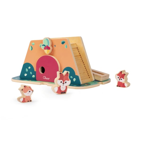 CHICCO BRINQUEDOS MY WOOD FRIENDS A CASA DAS RAPOSAS 2ANOS+