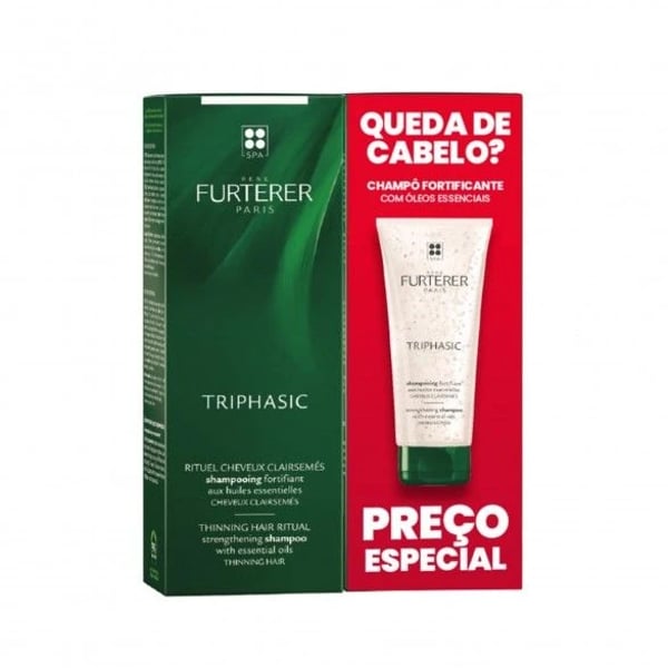 RENE FURTERER TRIPHASIC PROMO DUO SHAMPOO STIMULATING HAIR LOSS 2X200ML + SPECIAL PRICE