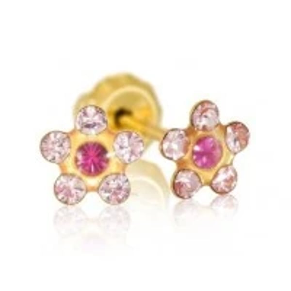 BRINCO FURACAO FLOR ROSA 835C-5