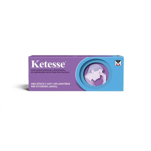 Ketesse 25 mg 20 Comp Rev Pel