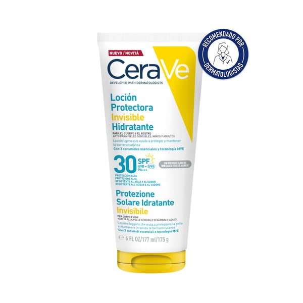 Cerave Loção Protectora Invisivel Hidratante Spf30 177Ml