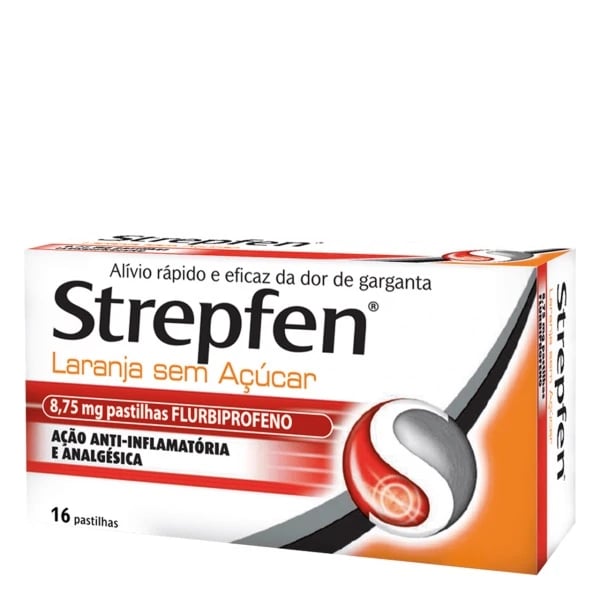 STREPFEN LARANJA S/AÇÚCAR 8.75 MG PAS16
