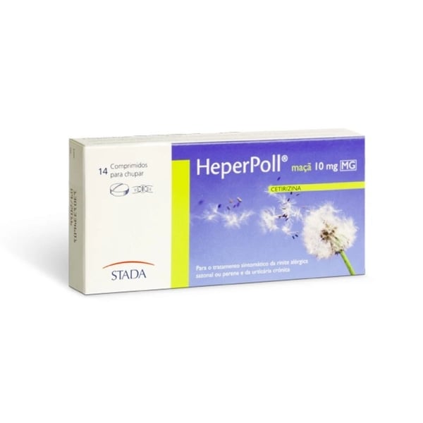 HEPERPOLL MAÇÃ 10 MG COMP  CHUPAR  - 14