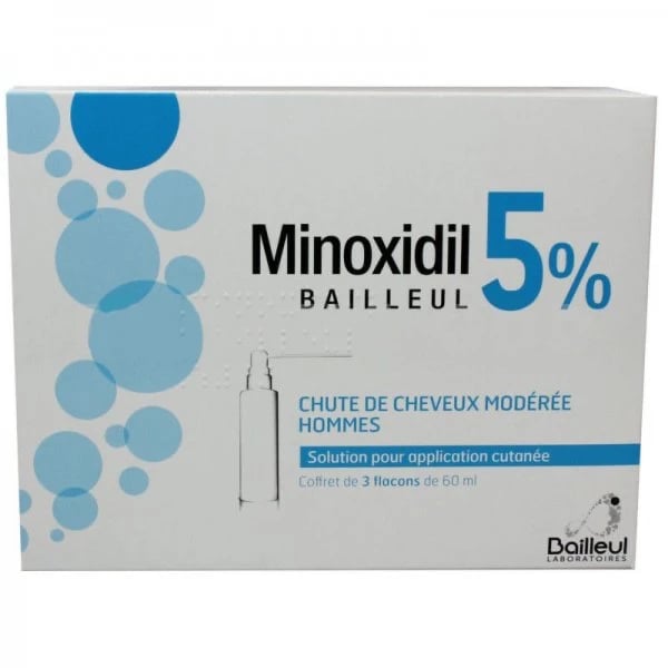 MINOXIDIL BIORGA 50 MG/ML SOL CUTÂNEA - 3  - 60 ML