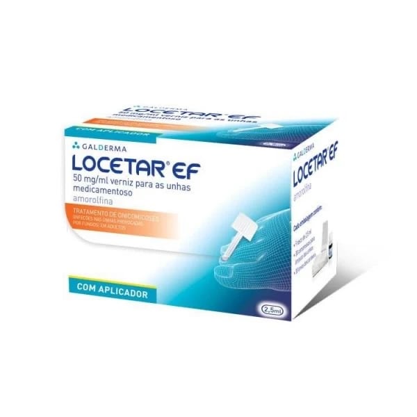 LOCETAR EF 50 MG/ML VERNIZ  AS UNHAS MEDICAMENTOSO FRASCO - 1  - 2.5 ML