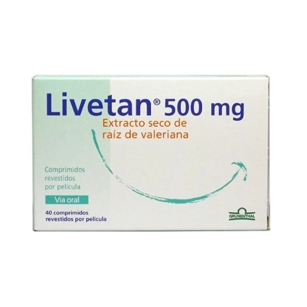 Livetan 500 mg 40 Comp Rev Pel