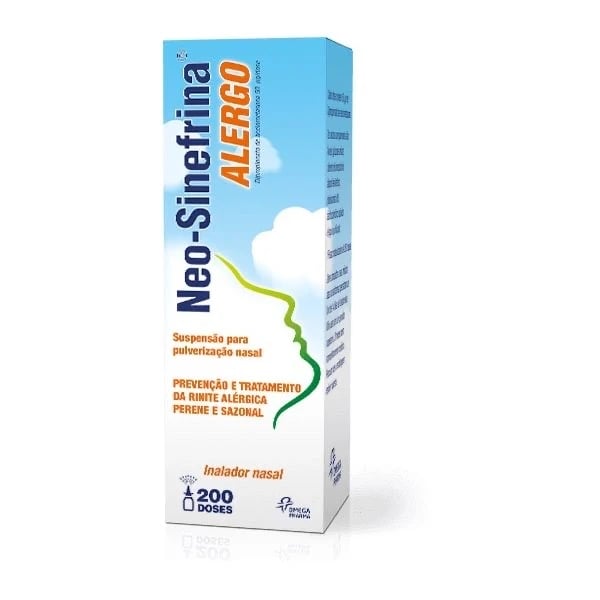NEO-SINEFRINA ALERGO 50 µG/DOSE SUSP  PULVERIZAÇÃO NASAL FRASCO NEBULIZADOR - 1  - 200 DOSE(S)
