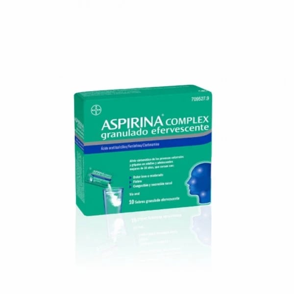 ASPIRINA COMPLEX 500 MG + 30 MG GRN  SUSP OR SAQ - 10