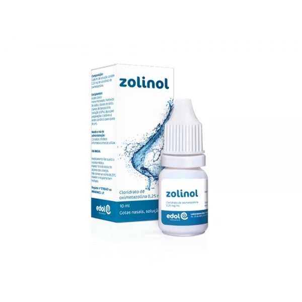 ZOLINOL 0.25 MG/ML GTS NASAIS, SOL FRASCO CONTA-GTS - 1  - 10 ML