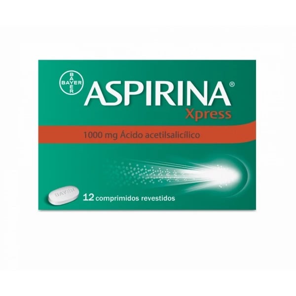 ASPIRINA XPRESS 1000 MG COMP REV FITA TERMOSSOLDADA - 12