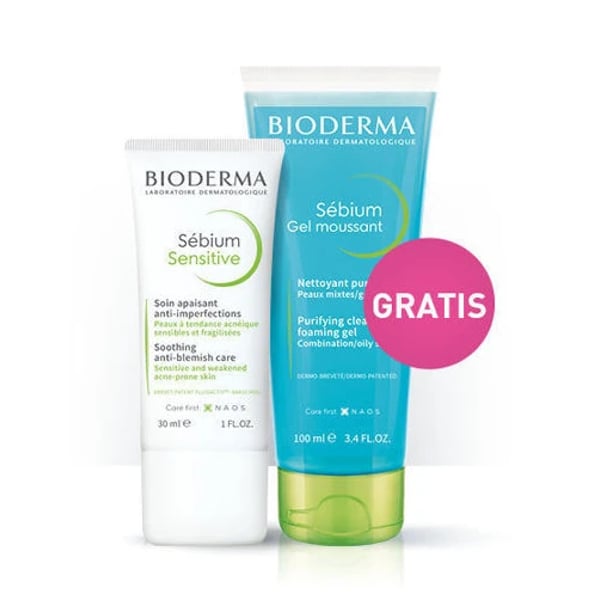 SÉBIUM SENSITIVE PROMO CREME 30ML + OFERTA GEL MOUSSANT 100ML