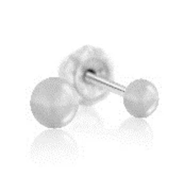 BRINCO SENS BOLA PRATEADA 4MM INS13