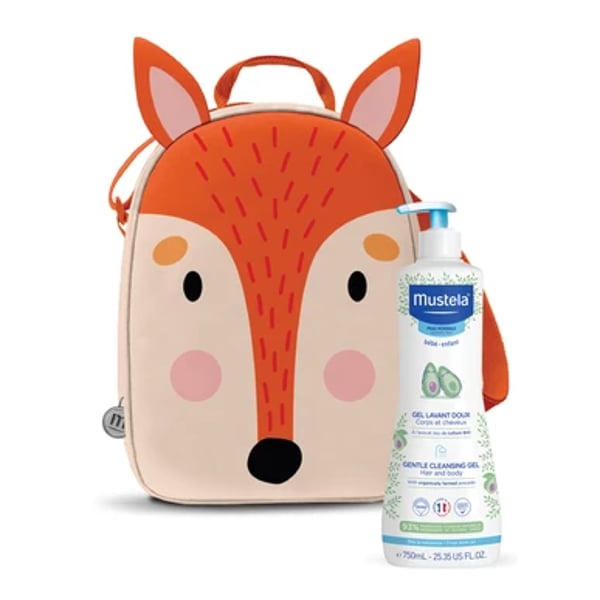 MUSTELA BABY BACKPACK FOX GIANT GEL SOAP-FREE 750ML