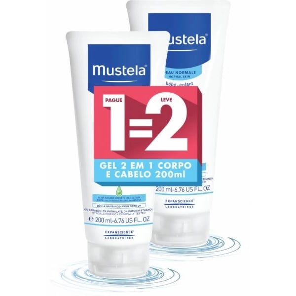 Mustela Bebe Shampo 2/1 Cabelo Corpo x 2