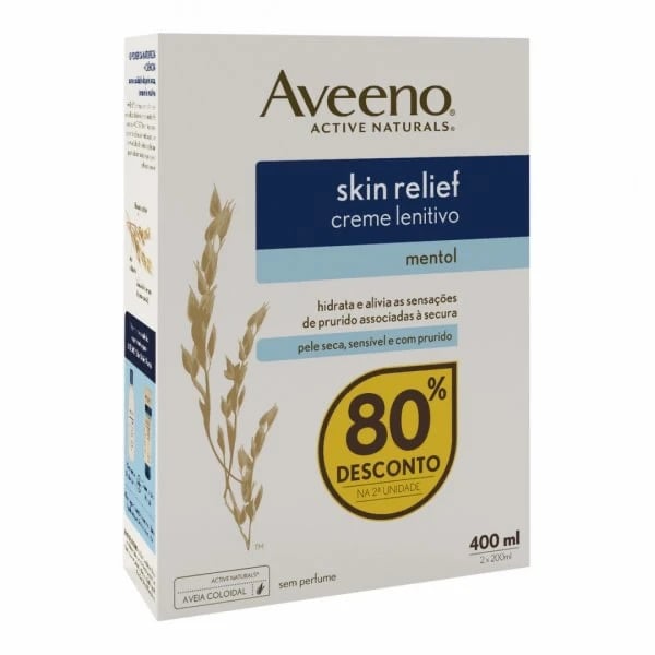AVEENO SKIN RELIE PROMO CR MENTOL X2 2012