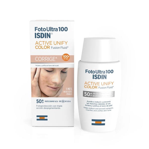 FOTOULTRA100ISDIN ACT UNIF COL SPF50+ 50ML