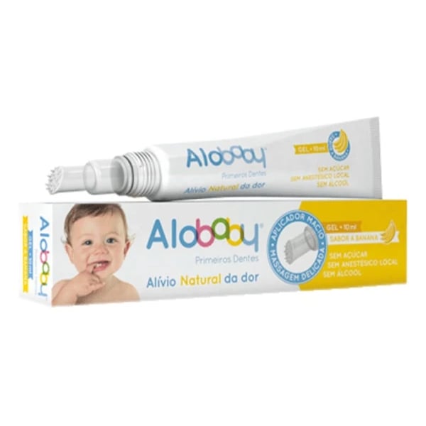 ALOBABY PRIMEIROS DENTES GEL BANANA 10ML