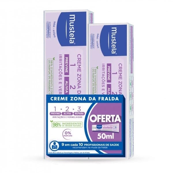 MUSTELA BEBÉ CREMA PARA EL PAÑAL 123 100ML+50ML