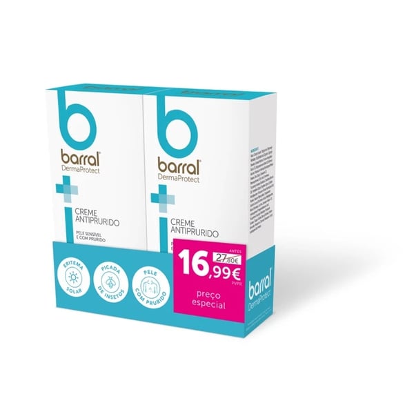 BARRAL DERMAPROTECT PROMO DUO CREME ANTI-PRURIDO 2X100ML + PREÇO ESPEC