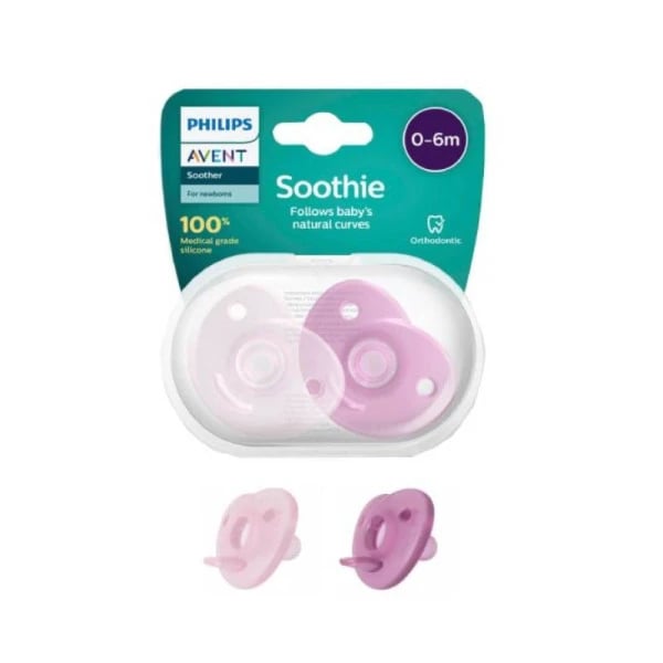AVENT CHUPETA SOOTHIE CHUP SILIC MENINA 0-6M 2