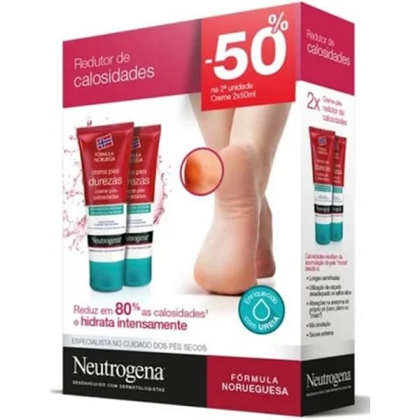 NEUTROGENA PÉS PROMO DUO CREME REPARADOR CALCANHARES GRETADADOS 2X50ML + DESC 50% 2ª EMBALAGEM