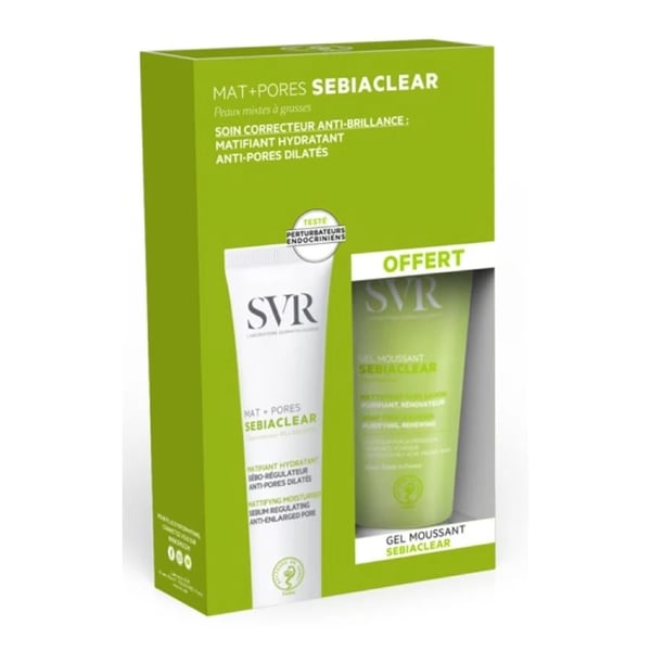SEBIACLEAR MAT + PORES PROMO CREME MATIFIC POROS PO TENDÊNCIA ACNEICA 40ML + OFERTA GEL MOUSSANT 55ML