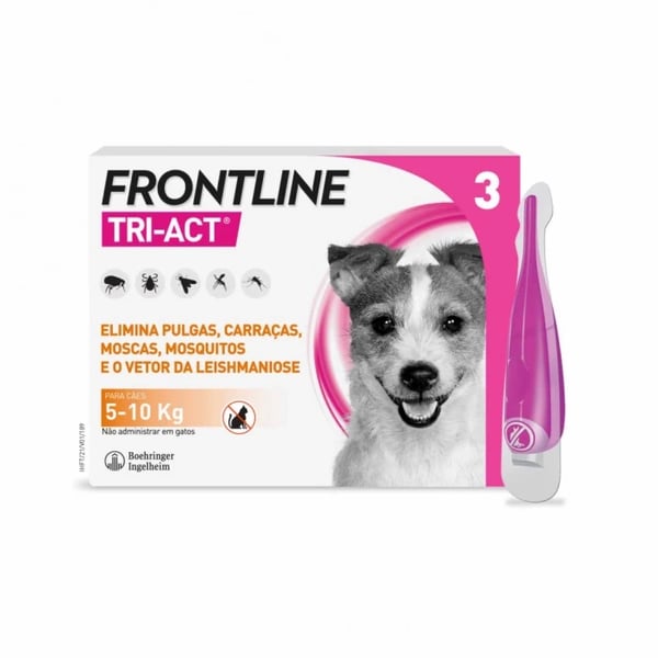 FRONTLINE TRI-ACT S SOL CAO 5-10KG 1MLX3