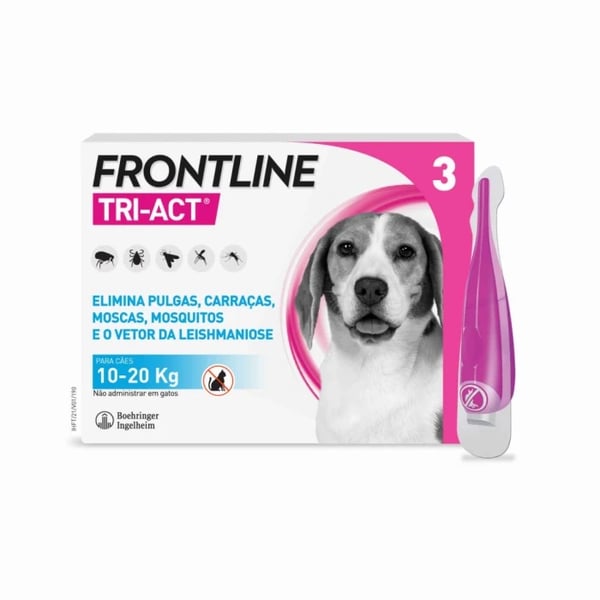 FRONTLINE TRI-ACT M SOL CAO 10-20KG 2MLX3