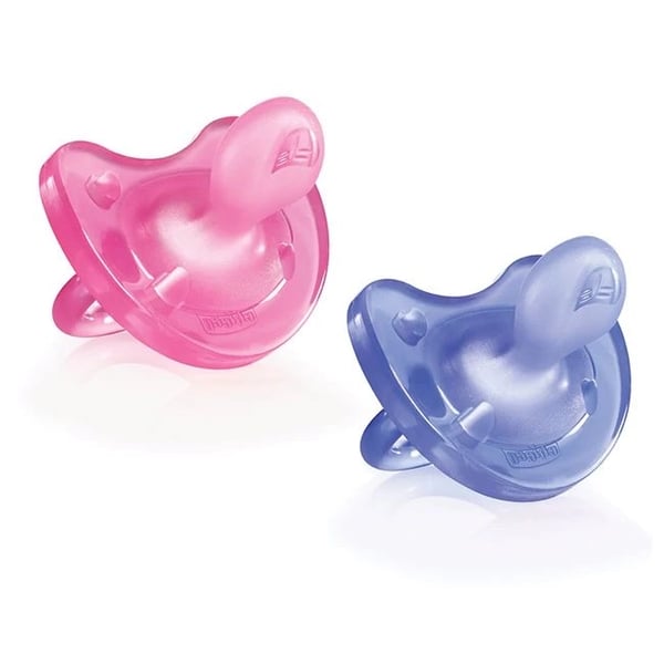 CH.CHU2732110000 CHUP PH SF GIRL SIL6-12X2 PHYSIO SOFT 2UNIDADE(S) 6M-12M SILICONE ROSA