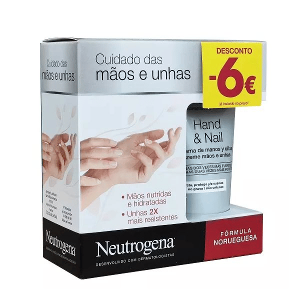NEUTROGENA MÃOS E UNHAS PROMO DUO CREME MÃOS E UNHAS 2X75ML + DESC 6?