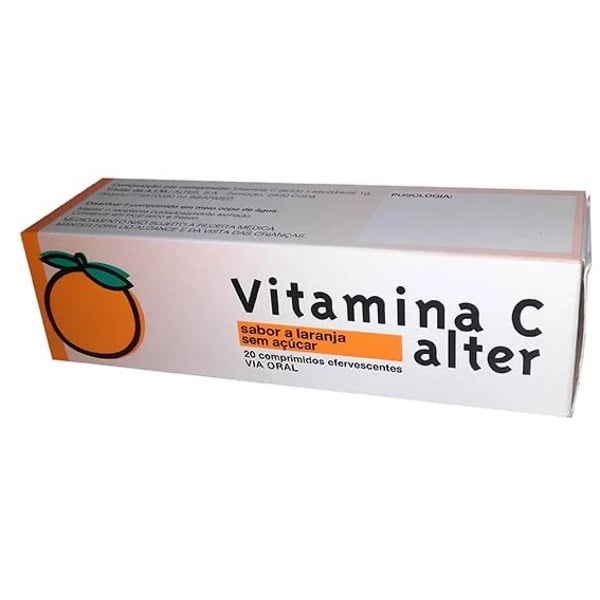 Vitamina C Alter Laranja 1000 mg 20 Comp Eferv