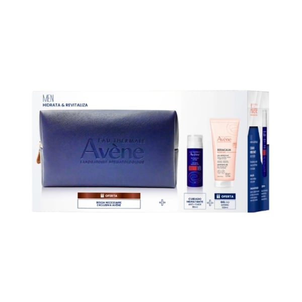 AVENE Kit Natal Homem 25 anti-idade 50 mL + gel de limpeza 100 mL