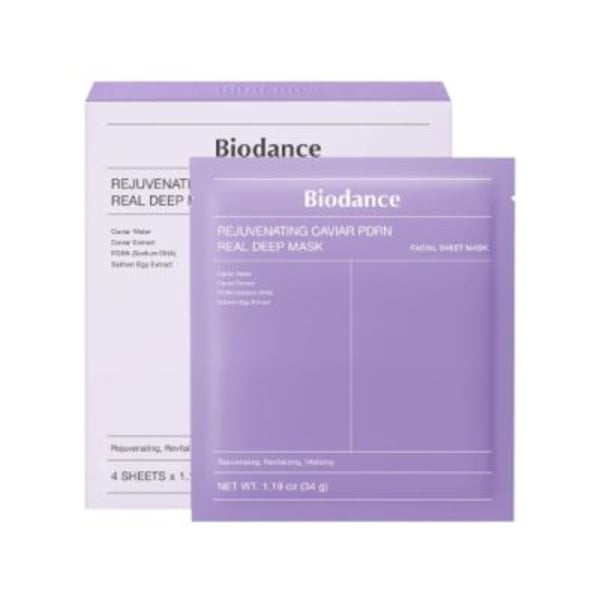 Biodance - Rejuvenating Caviar PDRN Real Deep Mask 4pc/34g