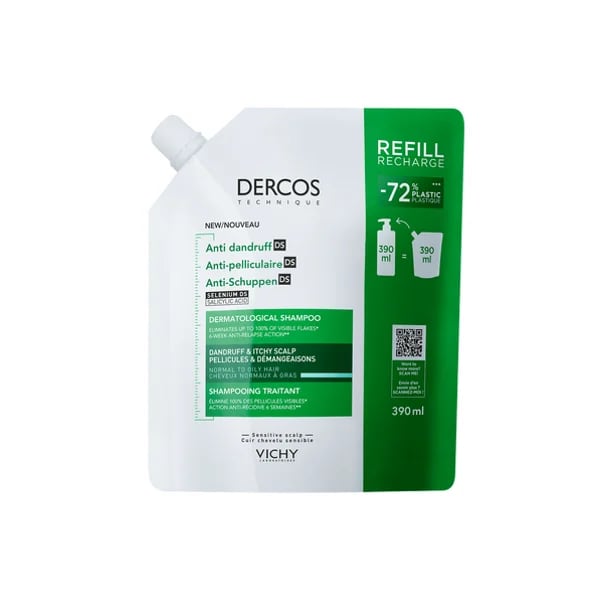 DERCOS ANTICASPA DS CHAMPÔ CASPA OLEOSA REC 390ML