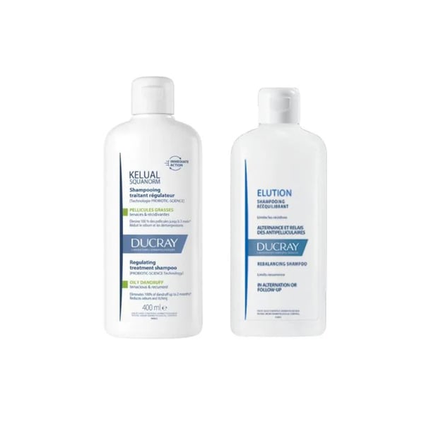 DUCRAY Kelual-Squanorm Ch Caspa Oleosa 400ml + oferta Elution 200ml